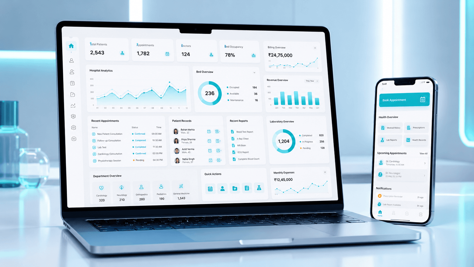 Healthcare Management product preview